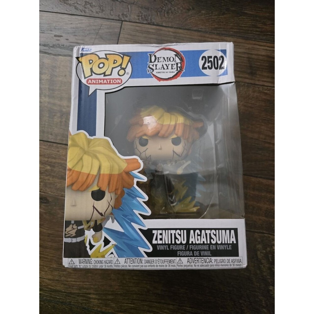 Funko Pop! Premium Demon Slayer Zenitsu Agatsuma #2502 Vinyl Figure Box Damage